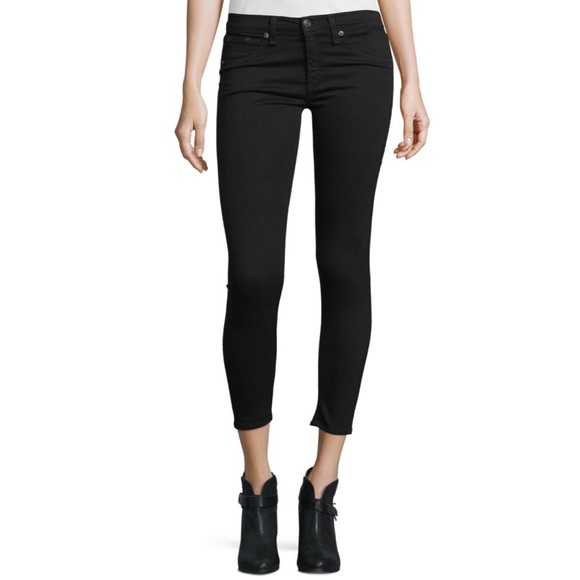 Rag & Bone Capri Skinny Jeans in Nero
